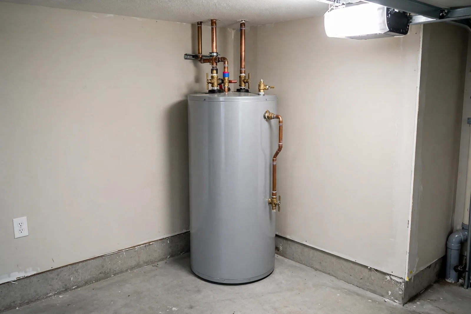 A home water heater tank, a common source of water damage in Boca Raton homes